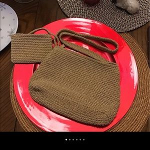 Woven purse and change purse set 9.5”-4.5”